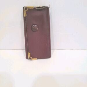 Cartier Key Hooks Charm‎ Case Wallet Red Bordeaux Burgundy Small Leather Fair